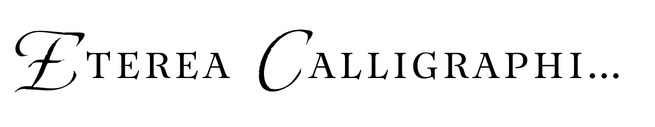 Eterea Calligraphic Caps